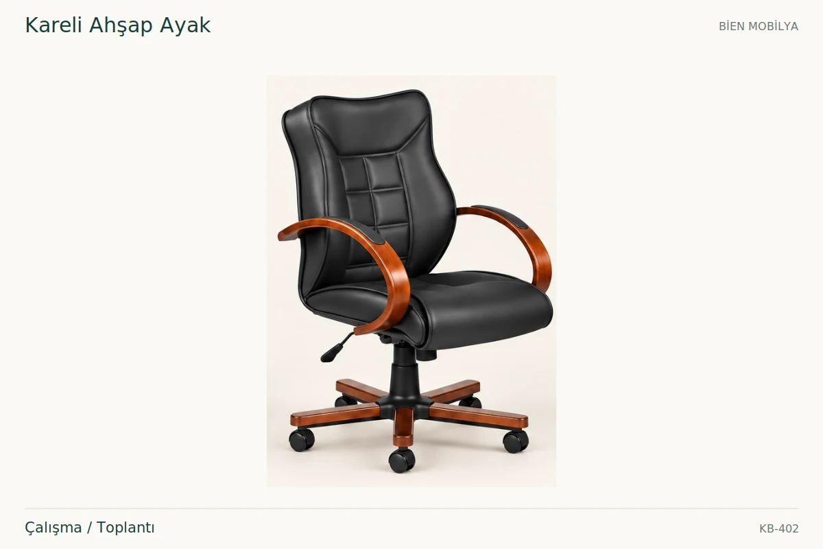 Bien Kareli Ahşap Ayak Çalışma / Toplantı