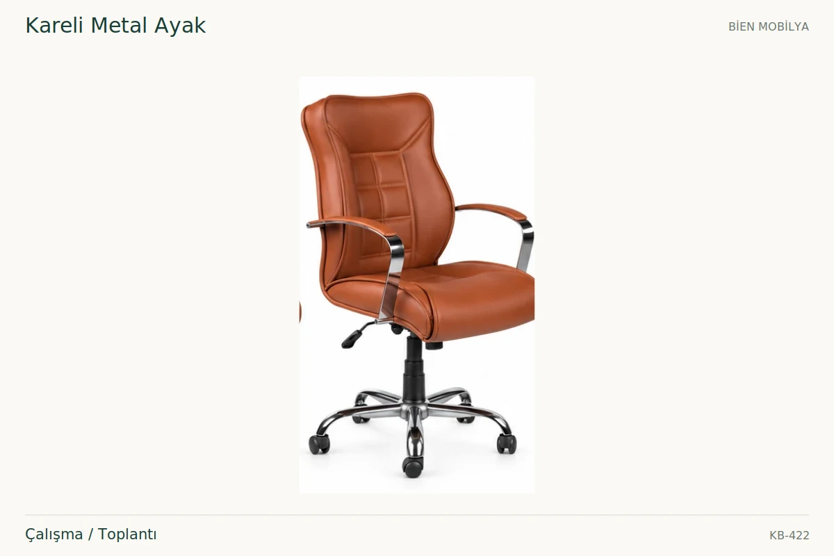 Bien Kareli Metal Ayak Çalışma / Toplantı