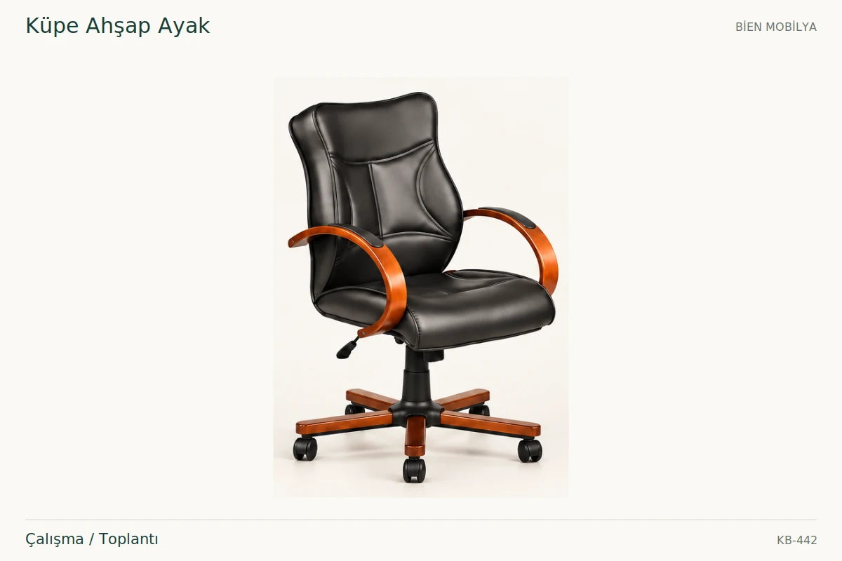 Bien Küpe Ahşap Ayak Çalışma / Toplantı