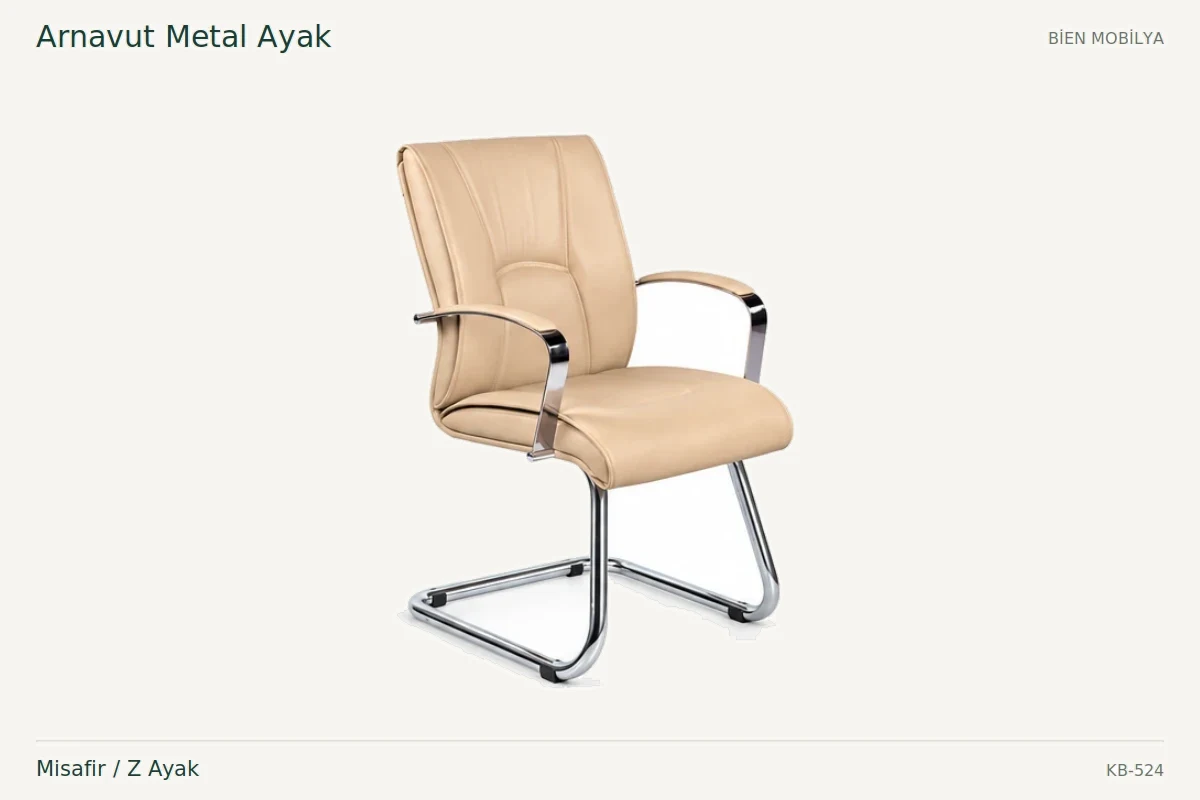 Bien Arnavut Metal Ayak كرسي للضيوف / أرجل على شكل حرف Z