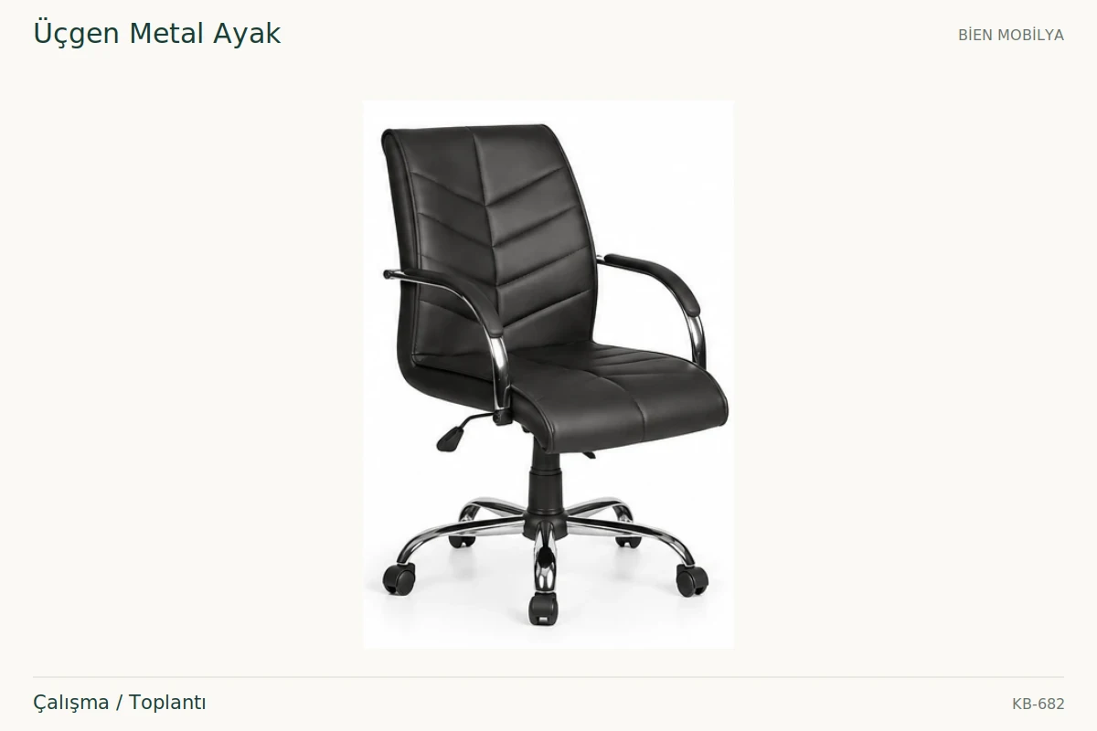 Bien Üçgen Metal Ayak Çalışma / Toplantı