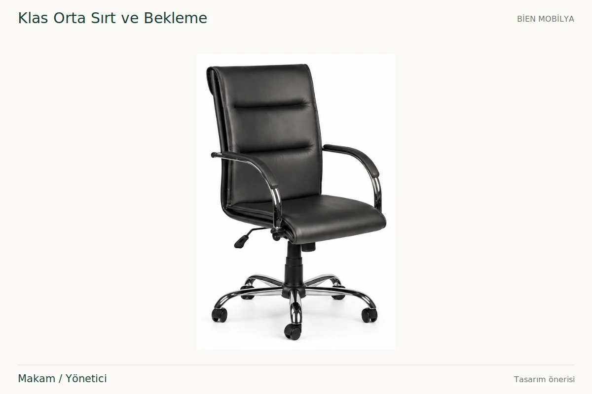 Bien Klas Orta Sırt ve Bekleme Makam / Yönetici