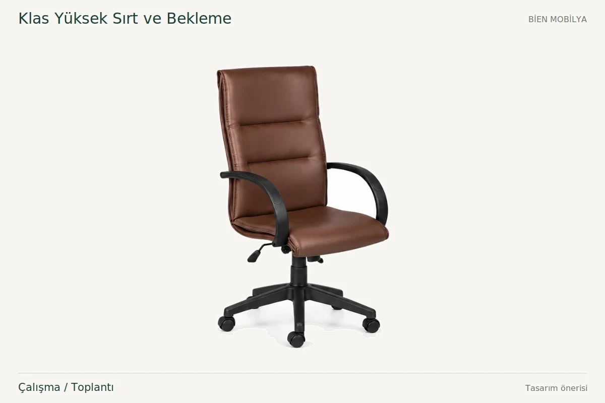 Bien Klas Yüksek Sırt ve Bekleme مكتب / قاعة اجتماعات
