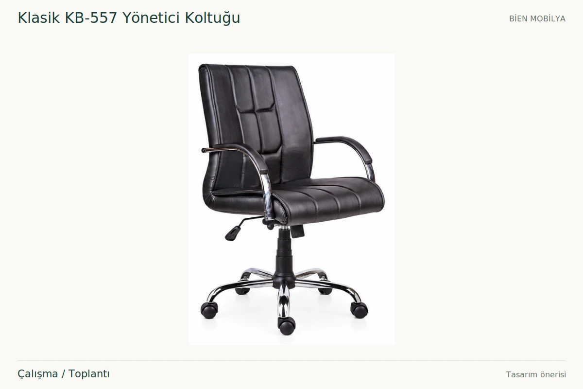 Bien Klasik KB-557 Yönetici Koltuğu Çalışma / Toplantı