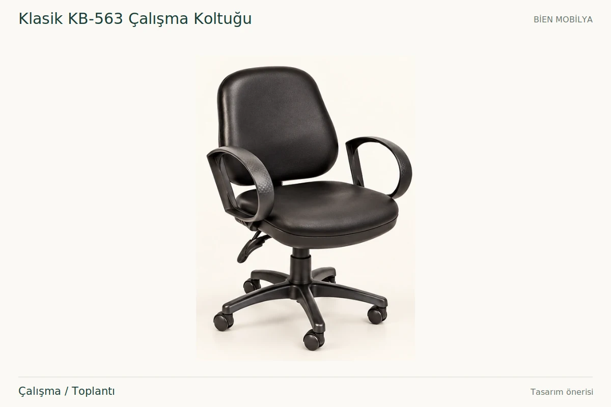 Bien Klasik KB-563 Çalışma Koltuğu Çalışma / Toplantı