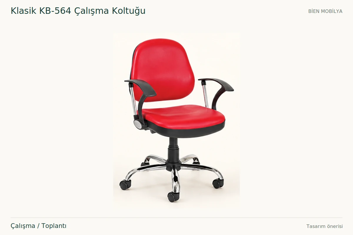 Bien Klasik KB-564 Çalışma Koltuğu Çalışma / Toplantı