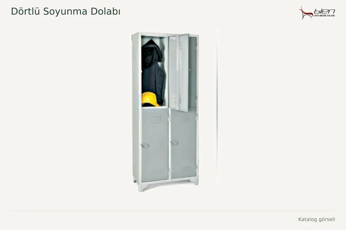 Bien Dörtlü Soyunma Dolabı