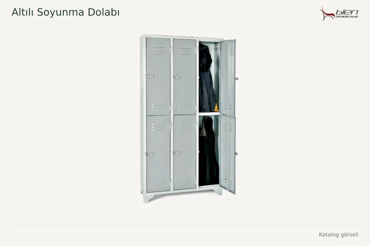 Bien Altılı Soyunma Dolabı