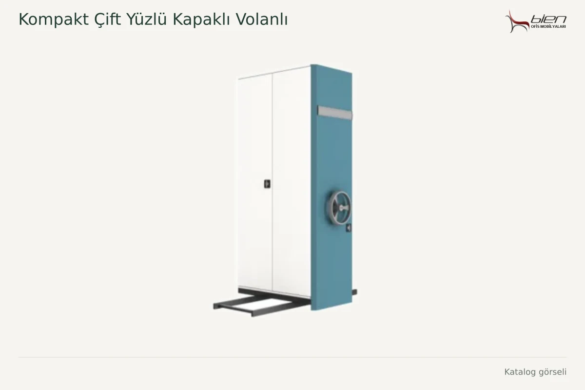 Bien Kompakt Çift Yüzlü Kapaklı Volanlı