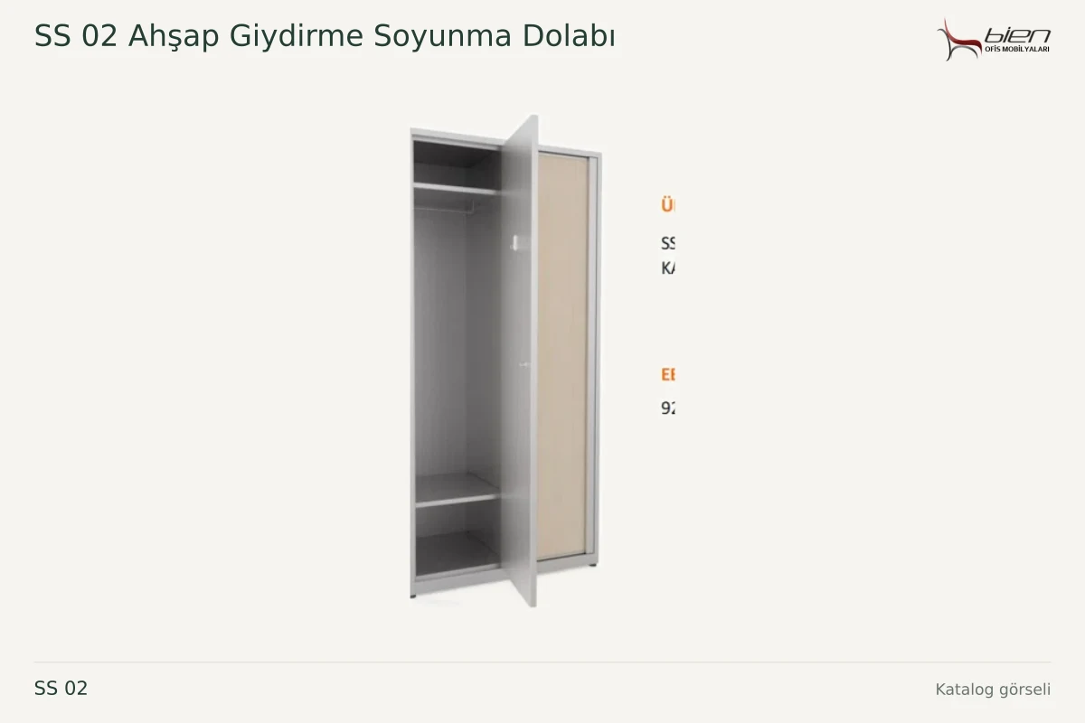 Bien SS 02 Ahşap Giydirme Soyunma Dolabı