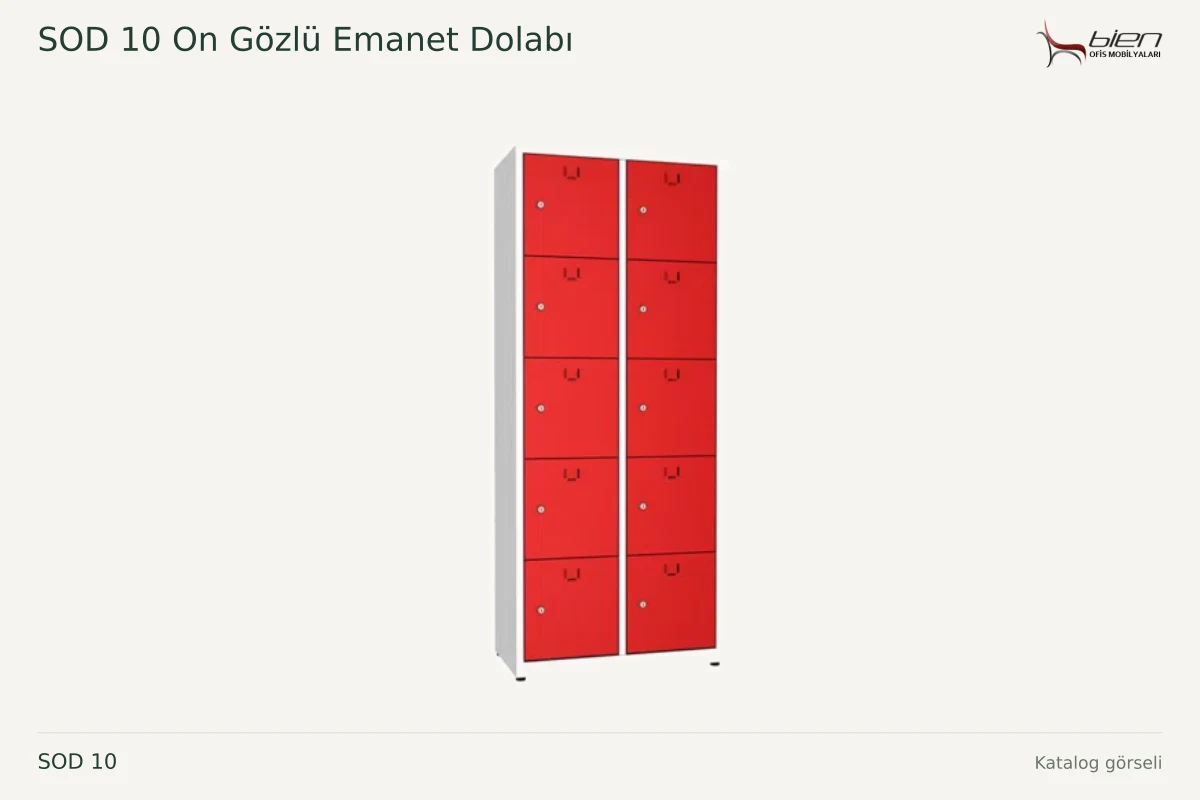 Bien SOD 10 On Gözlü Emanet Dolabı