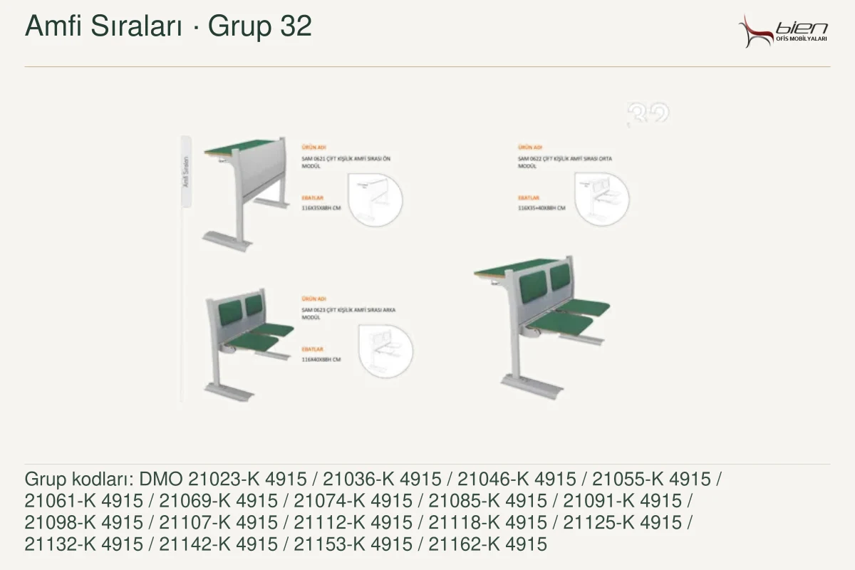 Bien Amfi Sıraları · Grup 32