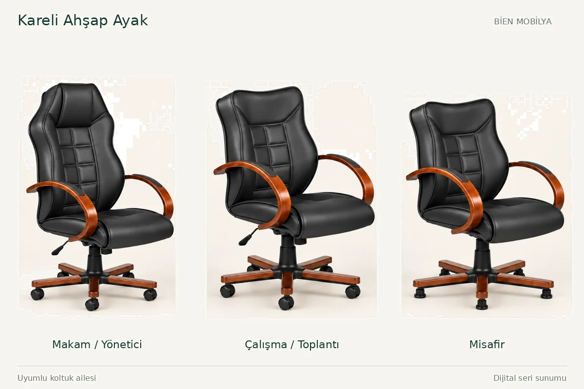 Bien Kareli Ahşap Ayak